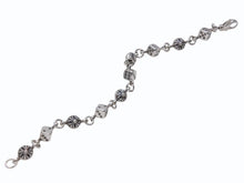 画像をギャラリービューアに読み込む, 新品未使用 CHROME HEARTS クロムハーツ ダイス&amp;クロスボール ブレスレット 10リンク 重量約43.4g 全長約23cm シルバ−925 中古 4b002603