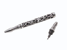 画像をギャラリービューアに読み込む, CHROME HEARTS クロムハーツ PEN FILIGREE フィリグリーボールペン 重量約53.3g 925刻印 シルバ−925 美品 中古 4b002604