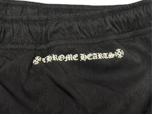画像をギャラリービューアに読み込む, CHROME HEARTS クロムハーツ U TRASH PICK UP PLUS NYLN ナイロントラックパンツ サイズXL CHプラス シルバー925 総柄 美品 中古 4b002605