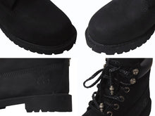 画像をギャラリービューアに読み込む, 新品同様品 CHROME HEARTS x Timberland クロムハーツ ティンバーランド 6INCH ヌバックレザー ワークブーツ ブラック サイズUS6.5M 中古 4b002606