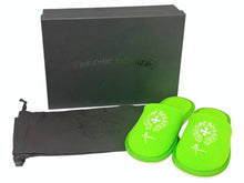 画像をギャラリービューアに読み込む, 新品同様 CHROME HEARTS クロムハーツ HOTEL SLIPPER ホテルスリッパ サイズS マイアミ限定 ホースシュー グリーン パイル 中古 4b002607