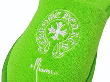 画像をギャラリービューアに読み込む, 新品同様 CHROME HEARTS クロムハーツ HOTEL SLIPPER ホテルスリッパ サイズS マイアミ限定 ホースシュー グリーン パイル 中古 4b002607