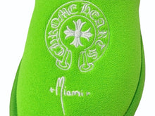 画像をギャラリービューアに読み込む, 新品同様 CHROME HEARTS クロムハーツ HOTEL SLIPPER ホテルスリッパ サイズS マイアミ限定 ホースシュー グリーン パイル 中古 4b002607