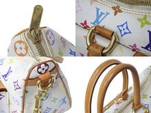 Load image into Gallery viewer, LOUIS VUITTON ルイヴィトン ハンドバッグ M40125 リタ モノグラムマルチカラー ホワイト ゴールド金具 美品 中古 4b002609