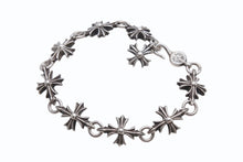画像をギャラリービューアに読み込む, CHROME HEARTS クロムハーツ CO CH PLUS カットアウトCHプラスブレスレット 9LINK 重量約48.9g シルバー925 美品 中古 4b002613