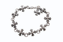 画像をギャラリービューアに読み込む, CHROME HEARTS クロムハーツ CO CH PLUS カットアウトCHプラスブレスレット 9LINK 重量約48.9g シルバー925 美品 中古 4b002613