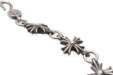 画像をギャラリービューアに読み込む, CHROME HEARTS クロムハーツ CO CH PLUS カットアウトCHプラスブレスレット 9LINK 重量約48.9g シルバー925 美品 中古 4b002613