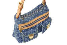 画像をギャラリービューアに読み込む, 極美品 LOUIS VUITTON ルイヴィトン モノグラムデニム バギーPM ショルダーバッグ ワンショルダー M95049 インディゴブルー 中古 4b002620