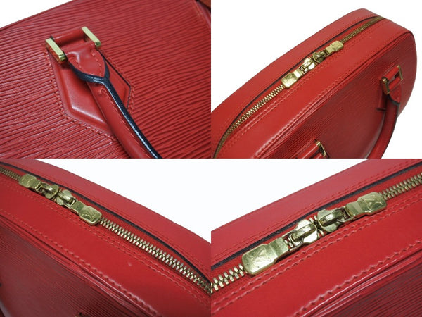 LOUIS VUITTON ルイヴィトン ポンヌフ ハンドバッグ M52057 エピ レザー レッド ゴールド金具 美品 中古 4b002621