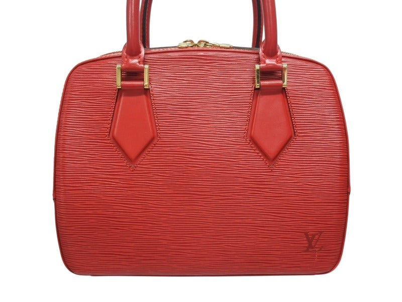 LOUIS VUITTON ルイヴィトン ポンヌフ ハンドバッグ M52057 エピ レザー レッド ゴールド金具 美品 中古 4b002621