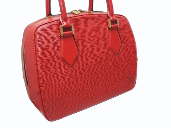 LOUIS VUITTON ルイヴィトン ポンヌフ ハンドバッグ M52057 エピ レザー レッド ゴールド金具 美品 中古 4b002621