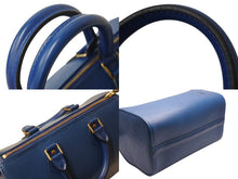 Load image into Gallery viewer, 極美品 LOUIS VUITTON ルイヴィトン スピーディ25 M5923G ハンドバッグ ブルー ゴールド金具 エピレザー 中古 4b002626