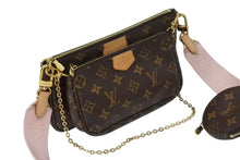 画像をギャラリービューアに読み込む, 極美品 LOUIS VUITTON ルイヴィトン ミュルティ ポシェット アクセソワール ショルダーバッグ M44840 モノグラム ブラウン ピンク 中古 4b002627