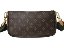 画像をギャラリービューアに読み込む, LOUIS VUITTON ルイヴィトン ミュルティポシェット アクセソワール カーキ ショルダーバッグ モノグラム M44813 美品 中古 4b002628