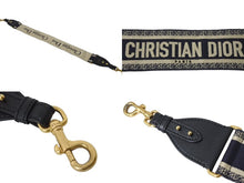 Load image into Gallery viewer, 極美品 Christian Dior クリスチャンディオール サドルバッグ ベージュ コットン ベルト付き M0456CTZQ M928 ゴールド金具 中古 4b002631
