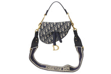Load image into Gallery viewer, 極美品 Christian Dior クリスチャンディオール サドルバッグ ベージュ コットン ベルト付き M0456CTZQ M928 ゴールド金具 中古 4b002631