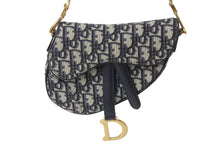 Load image into Gallery viewer, 極美品 Christian Dior クリスチャンディオール サドルバッグ ベージュ コットン ベルト付き M0456CTZQ M928 ゴールド金具 中古 4b002631