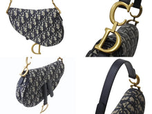 Load image into Gallery viewer, 極美品 Christian Dior クリスチャンディオール サドルバッグ ベージュ コットン ベルト付き M0456CTZQ M928 ゴールド金具 中古 4b002631