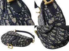 Load image into Gallery viewer, 極美品 Christian Dior クリスチャンディオール サドルバッグ ベージュ コットン ベルト付き M0456CTZQ M928 ゴールド金具 中古 4b002631