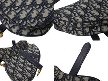 Load image into Gallery viewer, 極美品 Christian Dior クリスチャンディオール サドルバッグ ベージュ コットン ベルト付き M0456CTZQ M928 ゴールド金具 中古 4b002631
