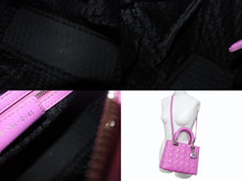 画像をギャラリービューアに読み込む, CHRISTIAN DIOR クリスチャンディオール レディディオール ミディアム 2WAY ハンドバッグ カナージュ パープル シルバー 美品 中古 4b002632