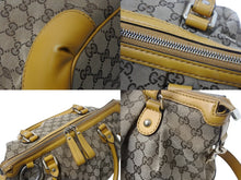 画像をギャラリービューアに読み込む, GUCCI グッチ スーキー ハンドバッグ 247902 GGキャンバス レザー ベージュ イエロー ゴールド金具 美品 中古 4b002634
