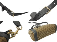 画像をギャラリービューアに読み込む, GUCCI グッチ 2WAYバッグ ハンドバッグ ショルダーバッグ 282300 204991 GGキャンバス ベージュ グレー ゴールド金具 良品 中古 4b002635