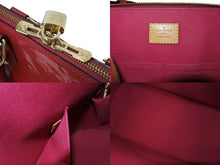 Load image into Gallery viewer, LOUIS VUITTON ルイヴィトン アルマPM ハンドバッグ M90096 モノグラム ヴェルニ レッド ゴールド金具 美品 中古 4b002636
