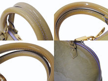 Load image into Gallery viewer, LOUIS VUITTON ルイヴィトン アルマPM ハンドバッグ SN0184 モノグラム ヴェルニ ブルーグレー系 ゴールド金具 良品 中古 4b002637
