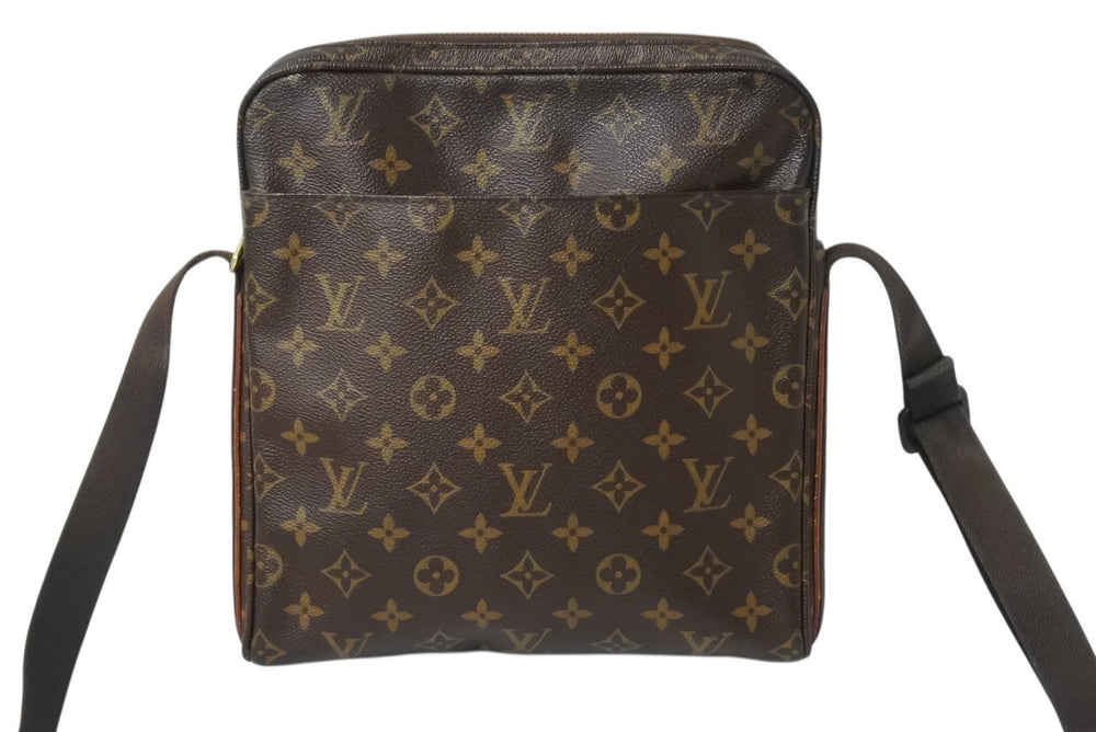 LOUIS VUITTON Trotter Bobur Shoulder Bag M97037 Monogram Brown PVC Leather Gold Hardware Good Condition Used 4b002638