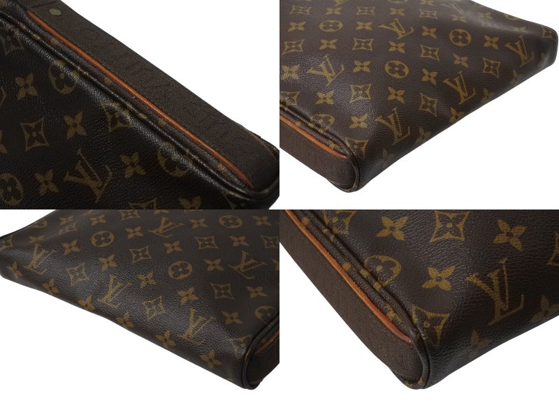 LOUIS VUITTON ルイヴィトン トロター ボブール ショルダーバッグ M97037 モノグラム ブラウン PVC レザー ゴールド金具 美品 中古 4b002638