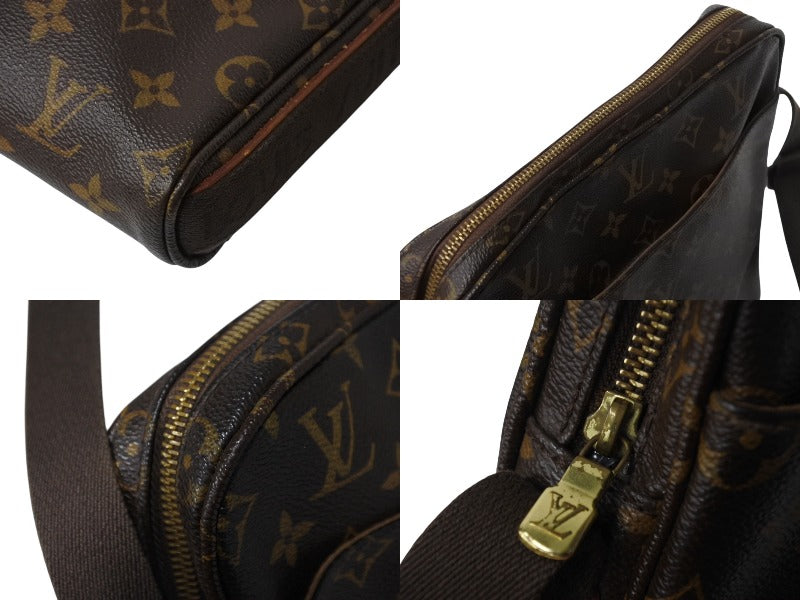 LOUIS VUITTON ルイヴィトン トロター ボブール ショルダーバッグ M97037 モノグラム ブラウン PVC レザー ゴールド金具 美品 中古 4b002638