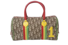 Load image into Gallery viewer, Christian Dior クリスチャンディオール ハンドバッグ 05-MA-0034 トロッター柄 ラスタカラー ブラウン ガリアーノ期 美品 中古 4b002640