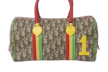 Load image into Gallery viewer, Christian Dior クリスチャンディオール ハンドバッグ 05-MA-0034 トロッター柄 ラスタカラー ブラウン ガリアーノ期 美品 中古 4b002640