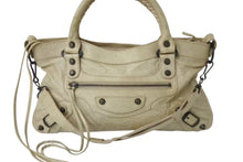 画像をギャラリービューアに読み込む, BALENCIAGA バレンシアガ ザ ファースト 2WAY ショルダーバッグ 103208・213048 アイボリー レザー ハンドバッグ 良品 中古 4b002641