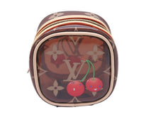 画像をギャラリービューアに読み込む, 新品未使用 LOUIS VUITTON ルイヴィトン モノグラム チェリー ポルトモネ キューブ ポーチ 村上隆 新作 M14943 中古 4b002644