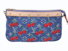 画像をギャラリービューアに読み込む, 新品未使用 LOUIS VUITTON ルイヴィトン モノグラム デニム チェリー ポシェット アクセソワール 新作 M13994 中古 4b002648