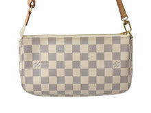 画像をギャラリービューアに読み込む, 極美品 LOUISVUITTON ルイヴィトン ポシェットアクセソワール 化粧 アクセサリーポーチ ダミエアズール ホワイト N41207 中古 4b002654