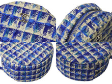 Load image into Gallery viewer, CHANEL シャネル ラウンド チェーンショルダーバッグ 27番台 シャネル19 ココマーク ツイード ブルー 美品 中古 4b002660