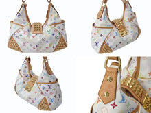 Load image into Gallery viewer, LOUIS VUITTON ルイヴィトン クリッシーMM マルチカラー ブロン ハンドバッグ M40311 モノグラム 村上隆 ホワイト 美品 中古 4b002662