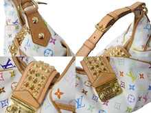 Load image into Gallery viewer, LOUIS VUITTON ルイヴィトン クリッシーMM マルチカラー ブロン ハンドバッグ M40311 モノグラム 村上隆 ホワイト 美品 中古 4b002662