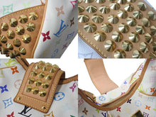 Load image into Gallery viewer, LOUIS VUITTON ルイヴィトン クリッシーMM マルチカラー ブロン ハンドバッグ M40311 モノグラム 村上隆 ホワイト 美品 中古 4b002662