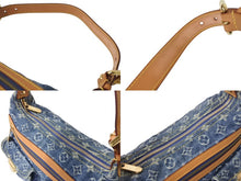 画像をギャラリービューアに読み込む, LOUIS VUITTON ルイヴィトン モノグラムデニム バギーPM ショルダーバッグ ワンショルダー M95049 インディゴブルー 美品 中古 4b002663