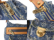 画像をギャラリービューアに読み込む, LOUIS VUITTON ルイヴィトン モノグラムデニム バギーPM ショルダーバッグ ワンショルダー M95049 インディゴブルー 美品 中古 4b002663