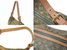 画像をギャラリービューアに読み込む, LOUIS VUITTON ルイヴィトン バギーGM ショルダーバッグ M95211 モノグラムデニムキャンバス カーキ ゴールド金具 美品 中古 4b002664