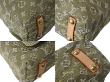 画像をギャラリービューアに読み込む, LOUIS VUITTON ルイヴィトン バギーGM ショルダーバッグ M95211 モノグラムデニムキャンバス カーキ ゴールド金具 美品 中古 4b002664