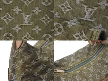 画像をギャラリービューアに読み込む, LOUIS VUITTON ルイヴィトン バギーGM ショルダーバッグ M95211 モノグラムデニムキャンバス カーキ ゴールド金具 美品 中古 4b002664