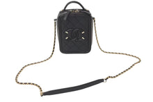 Load image into Gallery viewer, 極美品 CHANEL シャネル CCフィリグリー チェーンショルダーバッグ AS0988 28番台 キャビアスキン ココマーク ブラック 中古 4b002668