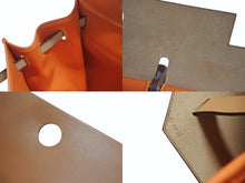 Load image into Gallery viewer, 極美品 HERMES エルメス エールバッグジップ ショルダーバッグ ハンドバッグ Q刻印 トワルオフィシエ オレンジ 中古 4b002669