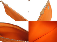 Load image into Gallery viewer, 極美品 HERMES エルメス エールバッグジップ ショルダーバッグ ハンドバッグ Q刻印 トワルオフィシエ オレンジ 中古 4b002669